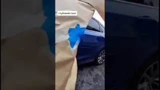 Лечим крупный скол на двери.