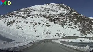 Passfahrt &uuml;ber den Oberalppass von Andermatt nach Disentis [HD]