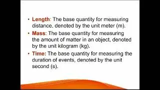 Elementary Schools Teachers Test Preparation Topic Base Quantities System International #ETC #HEC