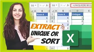 Mastering the UNIQUE OR SORT Formula in Excel #exceltech #finance #analysis #marketing #viralvideo