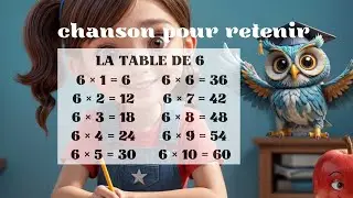 Chanson pour retenir la table de 6