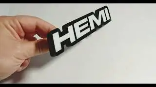 Grill badge with logo Hemi