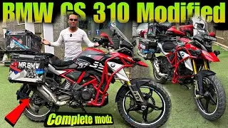 BMW Gs310 Modified | Premium Modifications | side panniers Top box | Skd bike world ￼