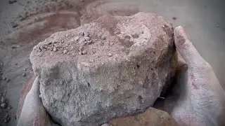 Dusty Stoney Mud\Pink Sand Chunks Dry Crumbles🤤End is About Earthy Dust Play\Pouring💨Satisfying ASMR