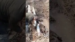Underground water supply hose joint installation process