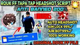 Free fire auto headshot config | Rouk ff and white 444 headshot file🇧🇷 | Anti ban 100% ❤️ 🇮🇳