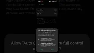 Auto Clicker - Auto Tap Games Accessibility permission