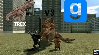 GARRY'S MOD TREX VS EVLER (ÇOK TEHLİKELİ)