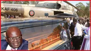 🔥PROF MAGOHA LAST FLIGHT TO SIAYA/ The Army airlifts Magoha's body ahead of his send off