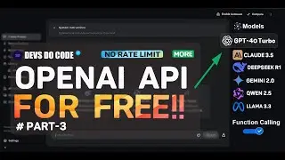 How to get OpenAI, DeepSeek, Claude API for FREE | Unlimited Usage | o1, R1, Claude 3.5, GPT-4o, etc