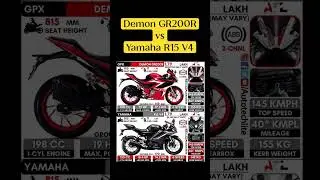 Demon GR200R vs Yamaha R15 V4 #short #youtubeshorts #bike #viral #viralvideo