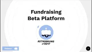 FUNDRAISING PLATFORM FOR ROBOTICS TEAMS