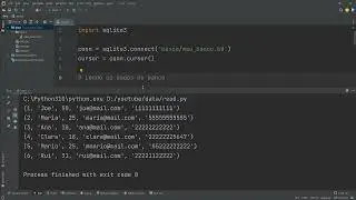 181 - Lendo dados de tabelas com SQLite no Python