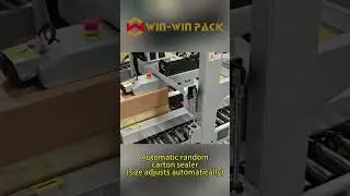 Automatic random carton sealer (size adjusts automatically) #cartonsealer #casesealer #shorts