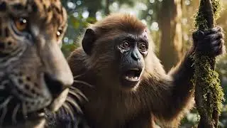 He Thought He Was Brave&hellip; Until This Happened 🐒 | Small Monkey, Big Courage 🐒🔥 | Jungle Short