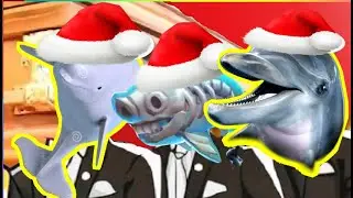Белуга против Призрачной рыбы против Дельфин - Coffin Dance X Christmas COVER