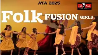 ATA Dhamaka 2025 | Folk Fusion Presents Telangana Janapada Folk Dance 💃 #stylebeatzdanceacademy