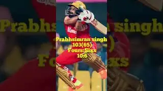 IPL NEW CENTURY#PRABHSIMRAN SINGH CENTURY#IPL 2023