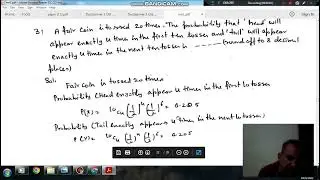 Probability (Q31) (Gate 2020 (ME-02) Engineering Mathematics)
