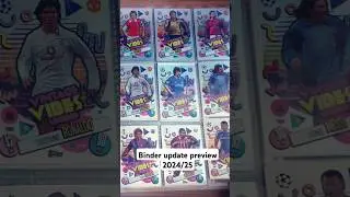 Binder update short | TOPPS MATCH ATTAX PACK OPENING 2024/25