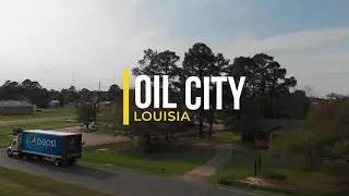 Oil City, Louisiana Drone Footage
