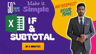 IF + SUBTOTAL Explained in Under 4 Minutes ⏱️ | Because We Respect Your Time! | #tekyup #excel