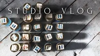 STUDIO VLOG 01 | Mixing Paint (Homemade Fluid Acrylics) | ALEX CURLEY