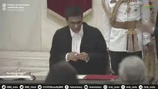 Swearing-in-Ceremony of the Chief Justice of India Justice D.Y. Chandrachud at Rashtrapati Bhavan