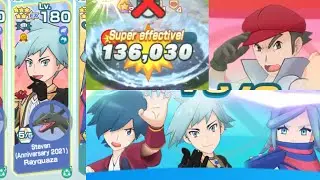 (Almost) Maximum Investment Anniversary Steven vs Noland&rsquo;s Plucky Punches UB | Pok&eacute;mon Masters EX