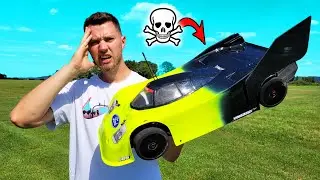 NEU AUFGEBAUTES HIGHSPEED AUTO schafft nicht zu BREMSEN und ÜBERSCHLÄGT SICH! (neuer Rekord)