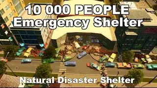 Cities Skylines Natural Disaster | 10 THOUSAND People leaving Emergency Shelter