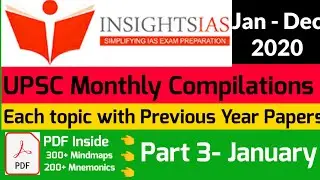 UPSC Monthly Magazine | January 2020 | Insights IAS | Vision IAS | PT 365 | IAS 2021 | Part 3