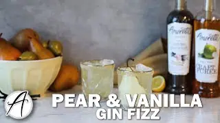 How to Make a Pear and Vanilla Gin Fizz | Spring Gin Cocktail