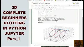 3D Python Jupyter programming Plot For Complete Beginners and DATA SCIENTIST/ANALYST