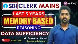 Last 3 Years DATA SUFFICIENCY Memory Based Question MOT | SBI Clerk Mains 2025 | Mr.SK sir