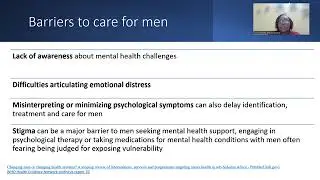 Men's mental health in Africa