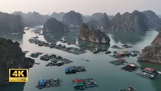 Hidden Islands near Ha Long Bay | Lan Ha Bay, Cat Ba Island, Vietnam 4k Drone Footage  🇻🇳