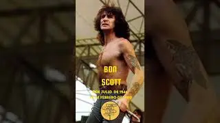 Recordamos a #BonScott vocalista de #ACDC