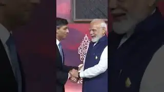When #pmmodi meets #rishisunak #g20 #india #british #geopolitics #relationship