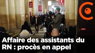 D&eacute;but du proc&egrave;s de Marine le Pen en appel dans l'affaire des assistants parlementaire du FN (RN)