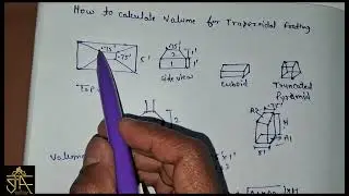Trapezoidal Footing ka volume kese calculate kare #building #construction #polytechnic#home