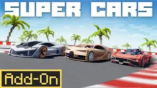 Super Cars | Minecraft Marketplace Addon | Showcase