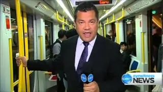 Ten Eyewitness News Sydney - Inner West Light rail service problems (2/6/2014)