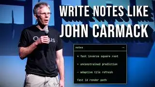 How John Carmack Tracked Work