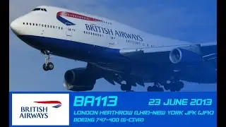 Flight: British Airways BA113 - LHR-JFK - 23/06/2013