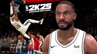 NBA 2K25 Arcade Edition: броски сверху в первом игровом процессе в карьере
