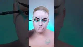 Evil Bubbles Makeup from Powerpuff Girls for Halloween! #makeup #bubbles #halloweenmakeup