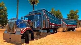 ATS Kenworth W900 Torton Doble caja! Accidentes y choques en Brasil! American Truck Simulator