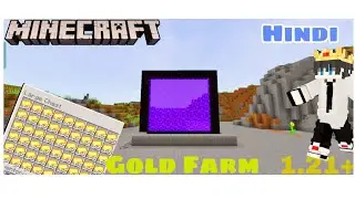 Minecraft Gold Farm||how To Make Gold Farm In Minecraft| 1.21+|| Hindi