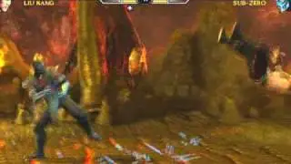 Mortal Kombat vs DC Universe Liu Kang vs Sub-Zero